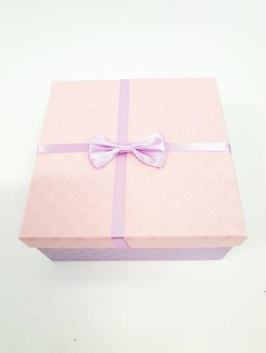 Подарочная коробка 19x19cm фиолетовый / розовый