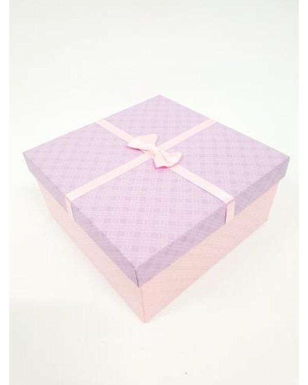 Подарочная коробка 19x19cm фиолетовый / розовый