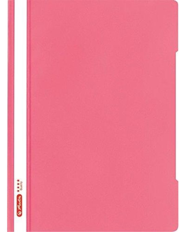 Папка скоросшиватель Herlitz A4 - розовая