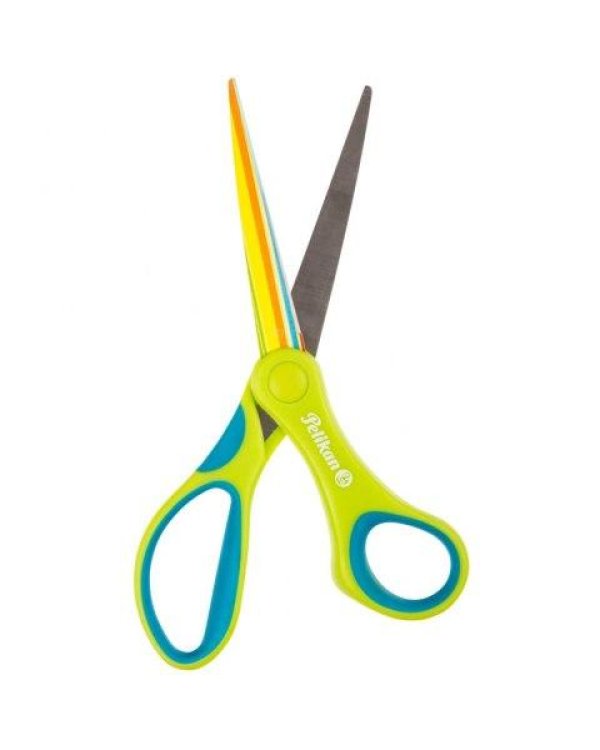 Ножницы Пеликан 17,5 см полосатый