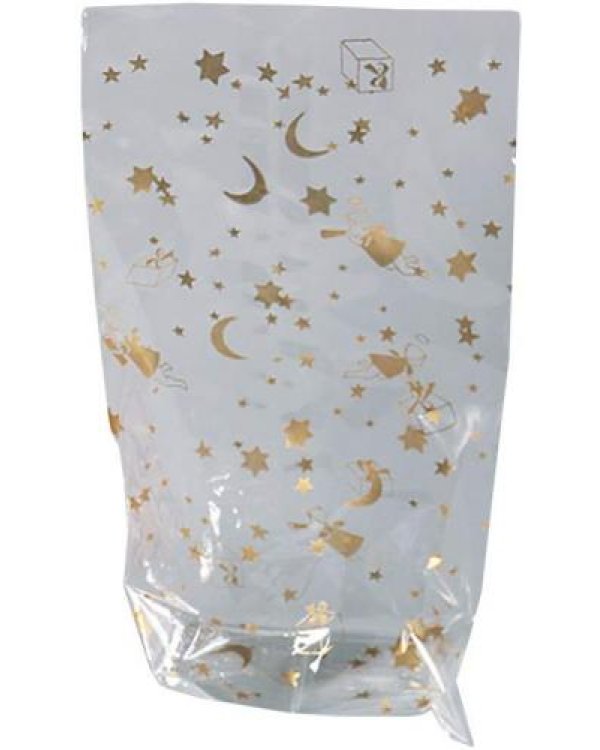 Мешок для подарков 180x300 мм (рождественская тематика) 