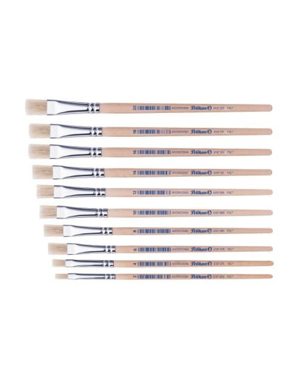 Кисти набор с 3 щетками гуашь