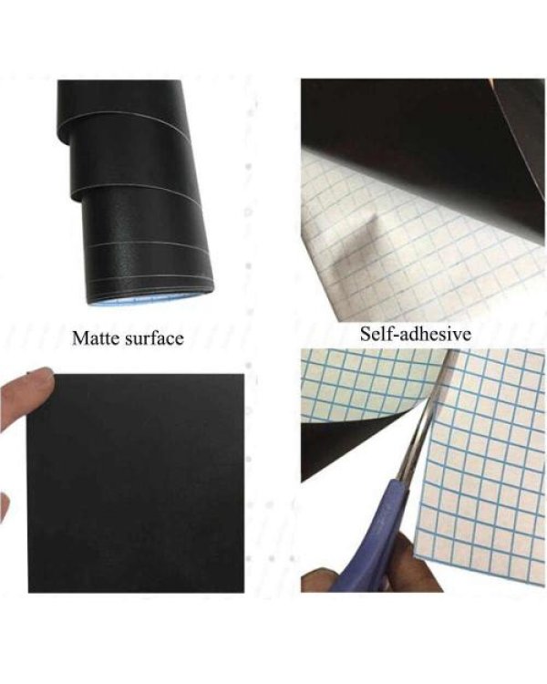 Белая черная клейкая пленка 45 * 200см