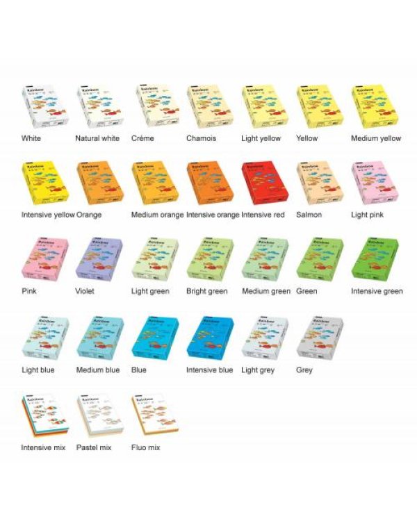 Радуга цветная бумага 160г / м² A4