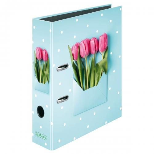  Папка регистр A4/8 см - Тюльпаны