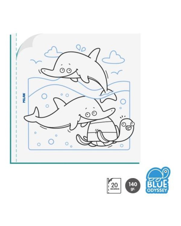 Krāsojamā grāmata BLUE ODYSSEY 20lp