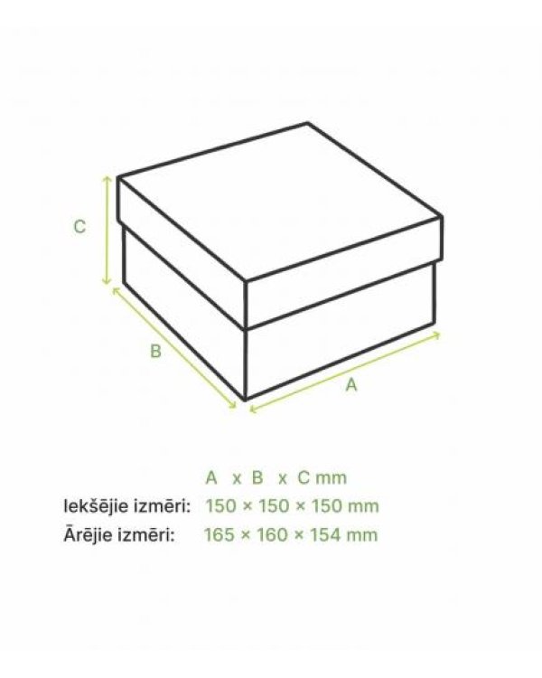 Mikrogofras kaste 15x15x15cm