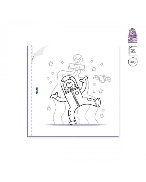 Krāsojamā grāmata Alien  20lp
