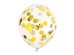 Confetti balloons - circles, 30cm, gold (1 pkt / 6 pc.)