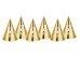 Party hats 18th Birthday, gold, 16cm (1 pkt / 6 pc.)
