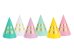 Party hats Happy Birthday, mix, 16cm (1 pkt / 6 pc.)