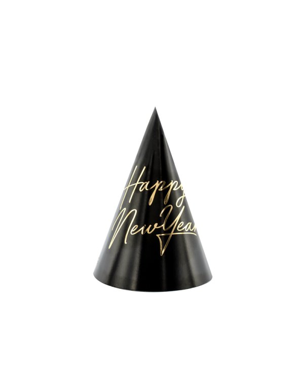 Party hats Happy New Year , 16cm (1 pkt / 6 pc.)