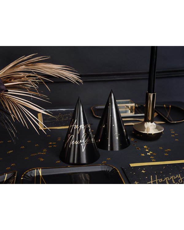 Party hats Happy New Year , 16cm (1 pkt / 6 pc.)