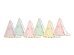 Party hats Stars, mix, 14.5cm (1 pkt / 6 pc.)