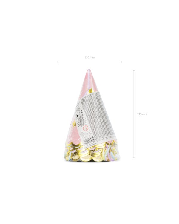 Party hats Stars, mix, 14.5cm (1 pkt / 6 pc.)