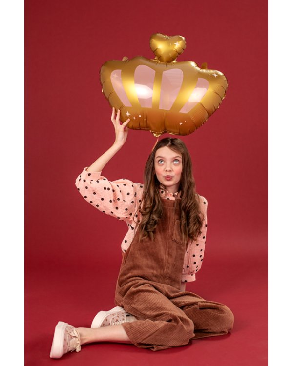 Foil balloon Crown, 52x42cm, mix