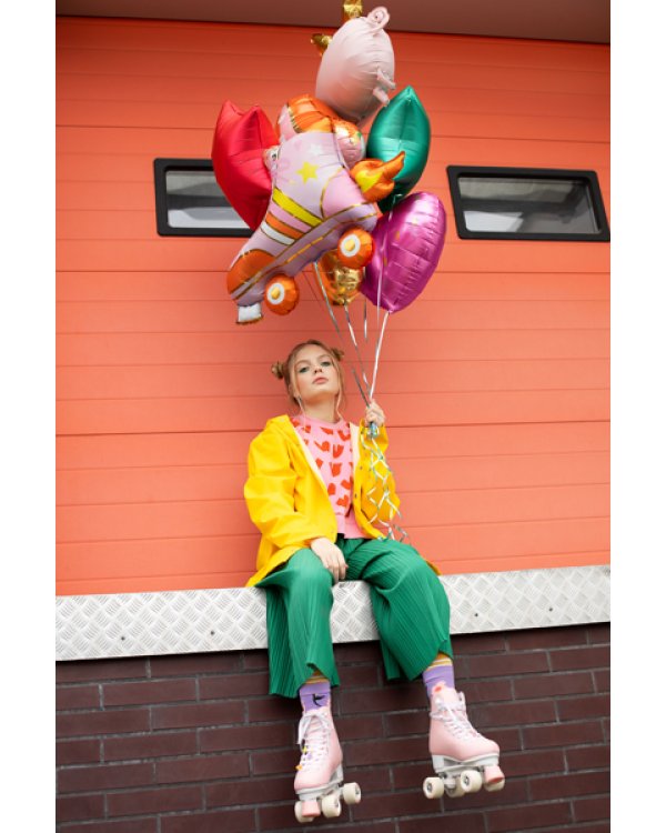 Foil balloon Roller Skate, 74x51cm, mix