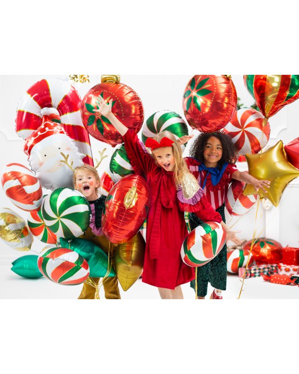 Foil balloon Christmas Bauble, 45x45cm, mix