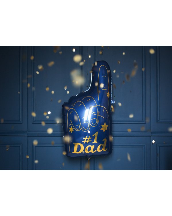 Foil balloon #1 Dad, 46 x 86.5 cm, mix