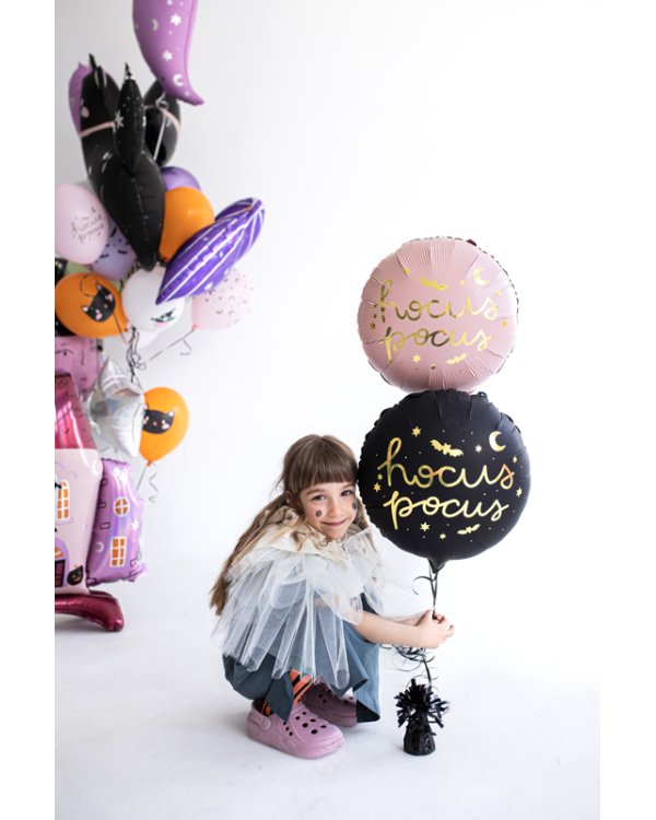 Foil balloon Hocus Pocus, 45 cm, pink