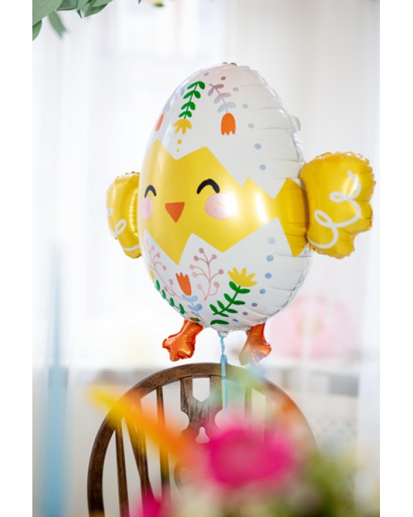 Foil balloon Chick, 78.5x64.5cm, mix