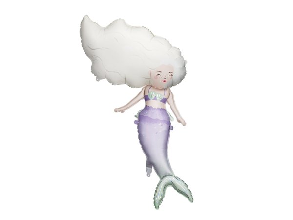 Foil balloon Mermaid, 72x52 cm, mix