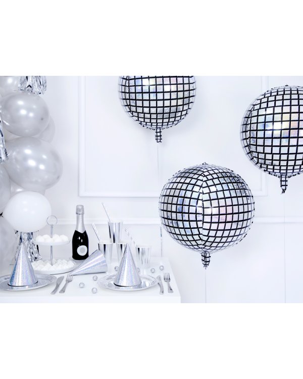 Foil Balloon Disco Ball, 40cm