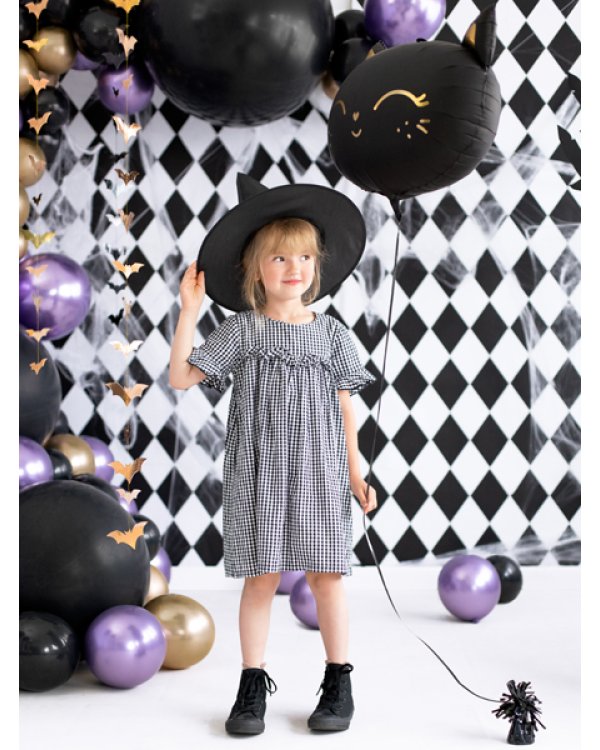 Foil Balloon Cat, 48x36cm, black