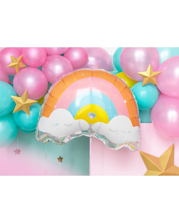 Foil balloon Rainbow, 55x40cm, mix