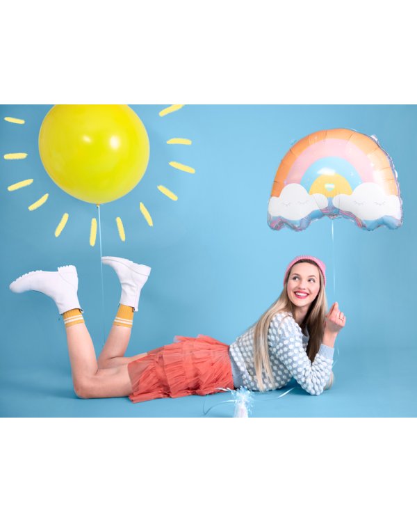 Foil balloon Rainbow, 55x40cm, mix