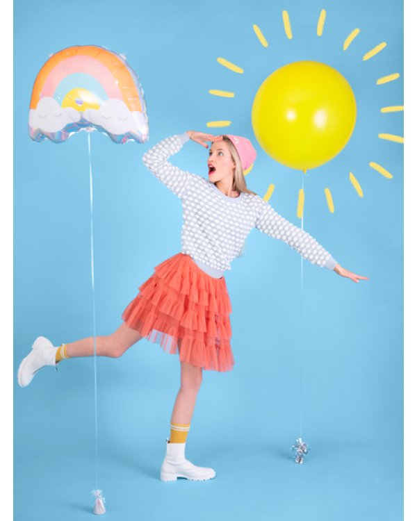 Foil balloon Rainbow, 55x40cm, mix