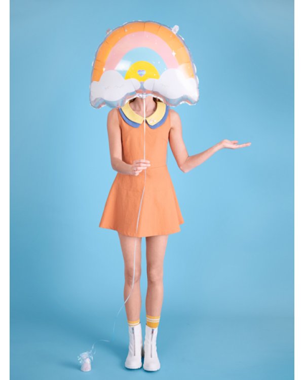 Foil balloon Rainbow, 55x40cm, mix