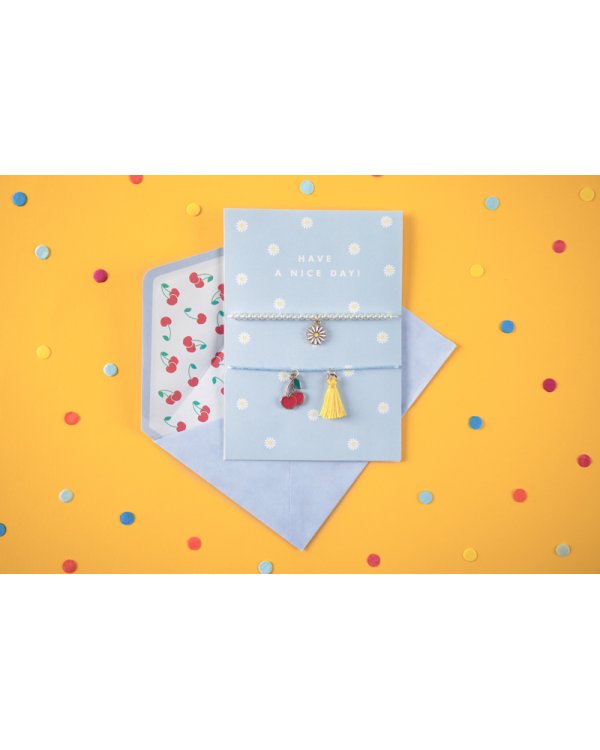 Card with bracelets Have a nice day!, 10.5x14.8cm