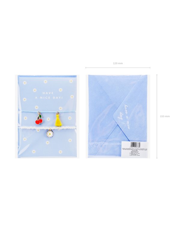 Card with bracelets Have a nice day!, 10.5x14.8cm