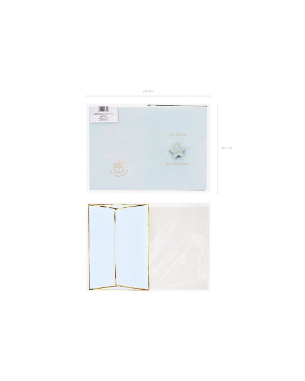 Card with enamel pin Dad, 10.5x14.8cm