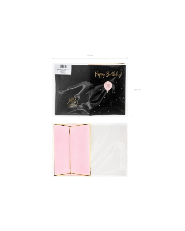 Card with enamel pin 30, 10.5x14.8cm