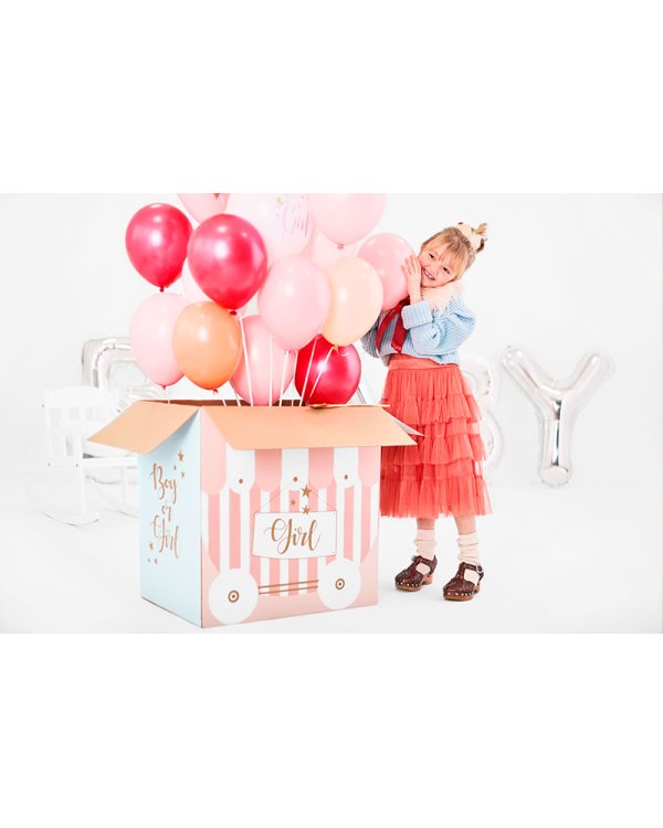 Balloons box - Boy or Girl, 60x40x60cm (1 pkt / 5 pc.)