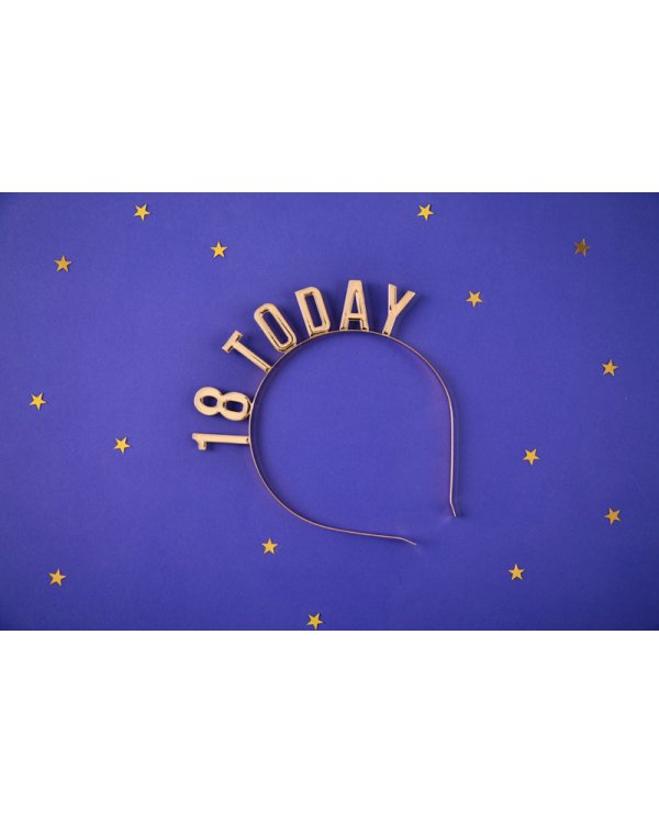 Headband 18 Today, gold