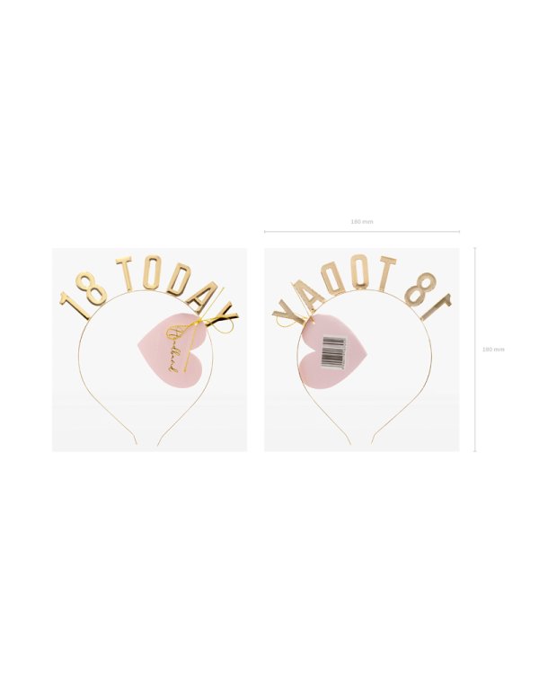 Headband 18 Today, gold