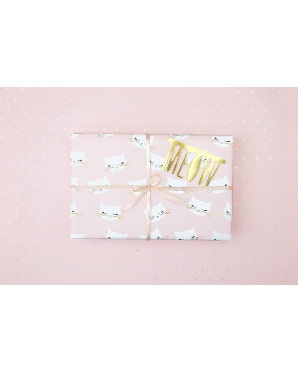 Wrapping paper Cat, mix, 70x200cm (1 pkt / 2 pc.)