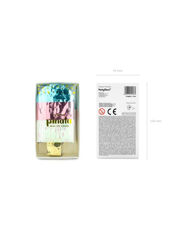 Pinata - Ice cream, 6x11.5x3,5cm