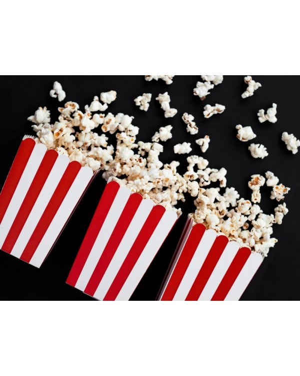 Boxes for popcorn, mix, 7x7x12.5cm (1 pkt / 6 pc.)