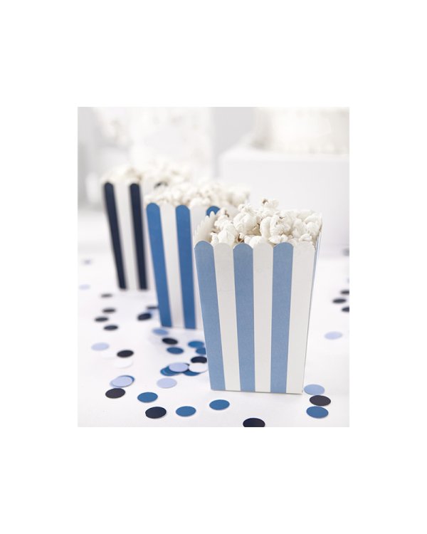 Decorative boxes for popcorn - Little Plane, mix, 7.5 x 7.5 x 12.5 cm (1 pkt / 6 pc.)