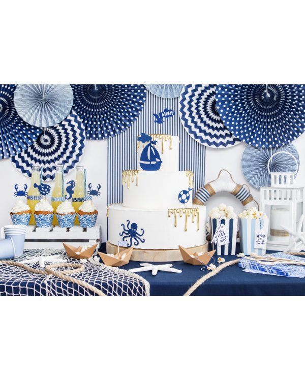 Decorative boxes for popcorn - Little Plane, mix, 7.5 x 7.5 x 12.5 cm (1 pkt / 6 pc.)