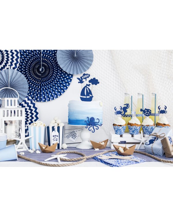 Decorative boxes for popcorn - Little Plane, mix, 7.5 x 7.5 x 12.5 cm (1 pkt / 6 pc.)