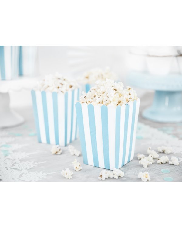 Decorative boxes for popcorn - Little Plane, mix, 7.5 x 7.5 x 12.5 cm (1 pkt / 6 pc.)