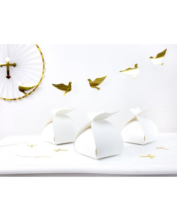 Boxes - Wings, white, 8.5x14.5x8.5cm (1 pkt / 10 pc.)