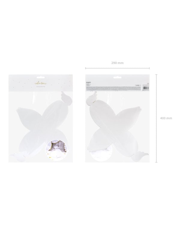 Boxes - Wings, white, 8.5x14.5x8.5cm (1 pkt / 10 pc.)