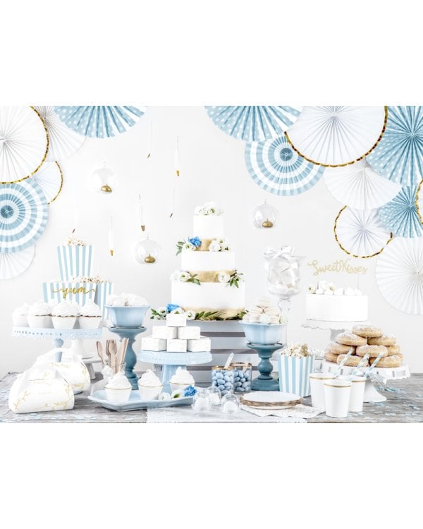 Decorative cake boxes - Branches, gold, 16 x 8.5 x 9.5 cm (1 pkt / 10 pc.)