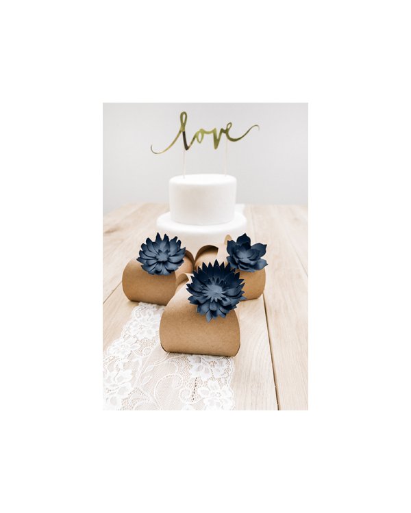 Boxes, kraft, 8.5x8.5x7cm (1 pkt / 10 pc.)